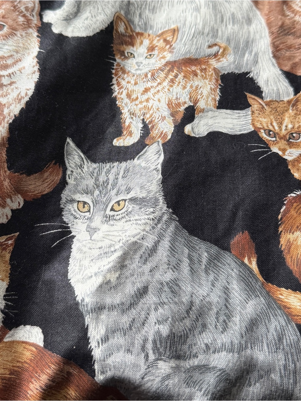 RESERVED- DO NOT BUY Vintage Viator Cat Print Garment Hanging Bag- Double Sided - Picture 9 of 13